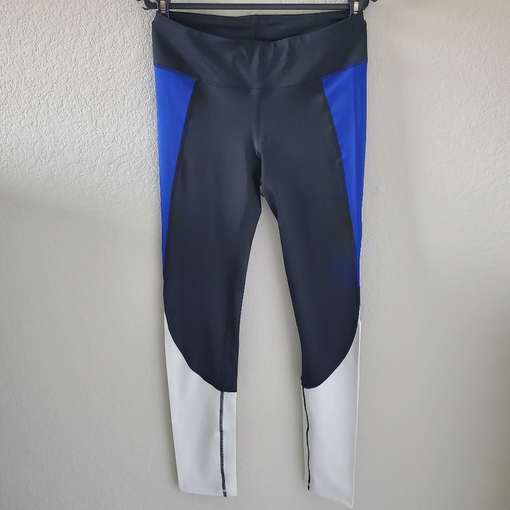 Satva mid rise tricolor athleisure leggings NWOT